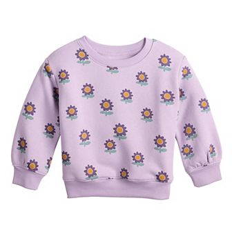 Girls 4-12 Jumping Beans® Core Fleece Crew Sweatshirt