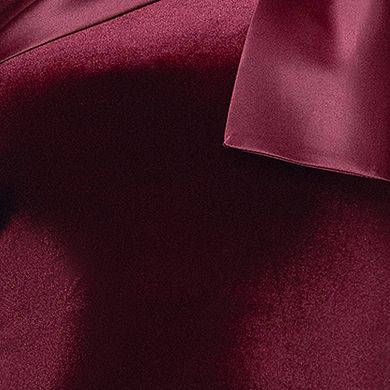 Women's BA Nites One-Shoulder Bow Velvet Evening Gown