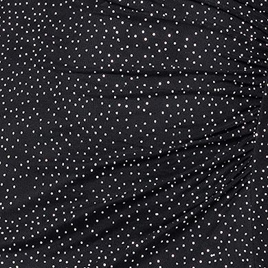 Women's BA Nites Long Sleeve Mesh Dress with Stone Detail