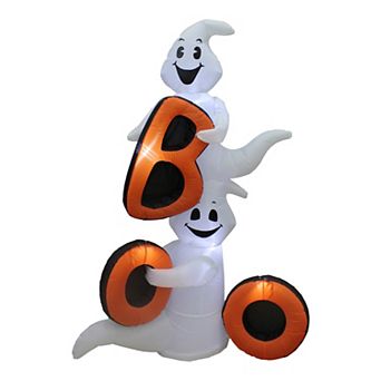 6-ft. LED Boo Stacked Ghost Inflatable Outdoor Decor