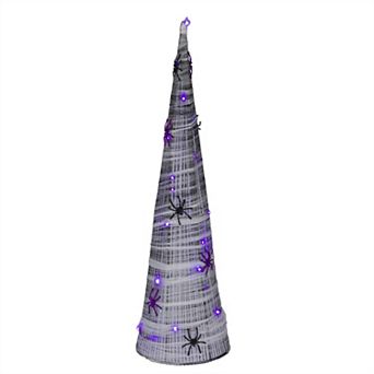 24 in LED Halloween Cone Tree Outdoor Decor
