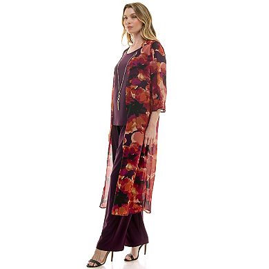 Women's Luxology 2-Piece Duster & Pants Set
