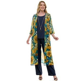 Women's Luxology 2 pc Duster & Pants Set