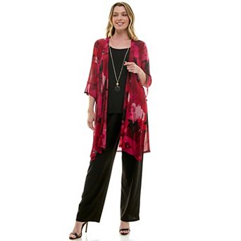 Women's Luxology 2 pc 2-Fer & Pants Set