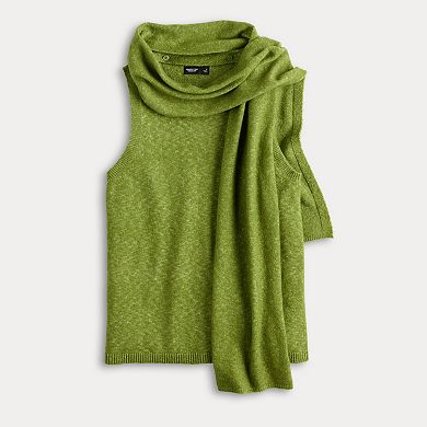 Women's Simply Vera Vera Wang Scarf Sweater Tank