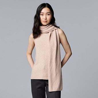Women's Simply Vera Vera Wang Scarf Sweater Tank