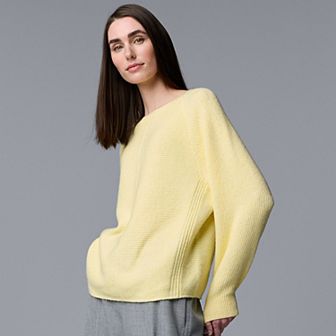 Women's Simply Vera Vera Wang Crewneck Pullover Sweater