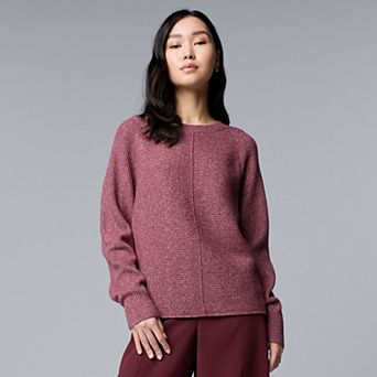 Women's Simply Vera Vera Wang Crewneck Pullover Sweater