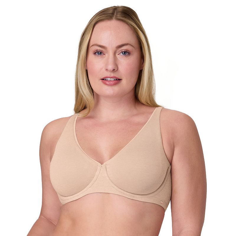 Women's Bali® Elevated Cotton 2-Ply Underwire Bra, Size: 42 Dd, Tropical Sands Grey