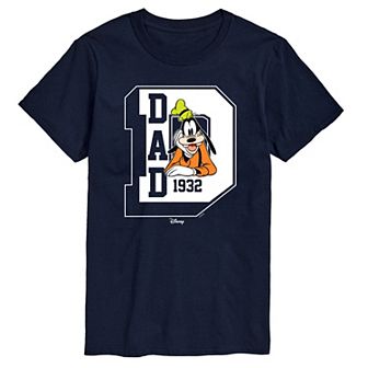 Disney's Goofy Big & Tall Dad Collegiate Graphic Tee