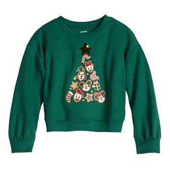 Girls 4-12 Jumping Beans® Disney's Mickey Mouse & Friends Embellished Crewneck Sweatshirt