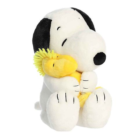 Детские мягкие игрушки Aurora Medium White Peanuts 12" Big Hugs Snoopy & Woodstock Adorable Stuffed Animal