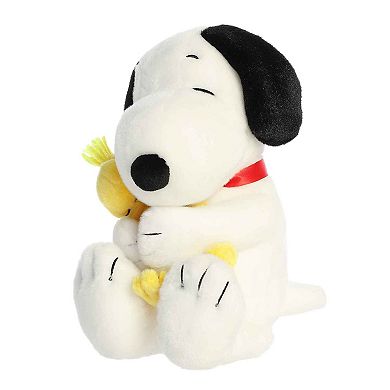 Aurora Medium White Peanuts 12" Big Hugs Snoopy & Woodstock Adorable Stuffed Animal