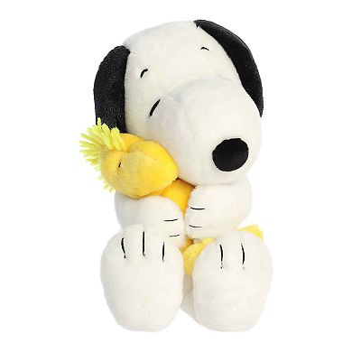 Aurora Medium White Peanuts 12" Big Hugs Snoopy & Woodstock Adorable Stuffed Animal