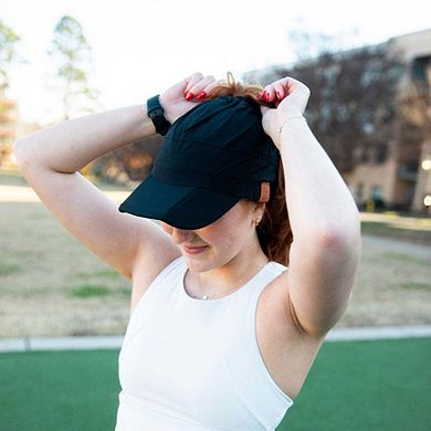 Women's Adjustable High Ponytail Running Hat