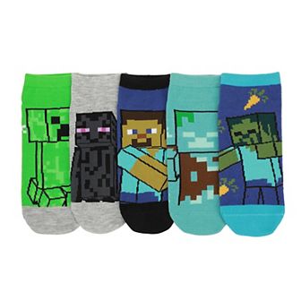 Women's Minecraft Ankle Socks 5-Pack