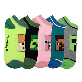 Women's Minecraft Ankle Socks 5-Pack