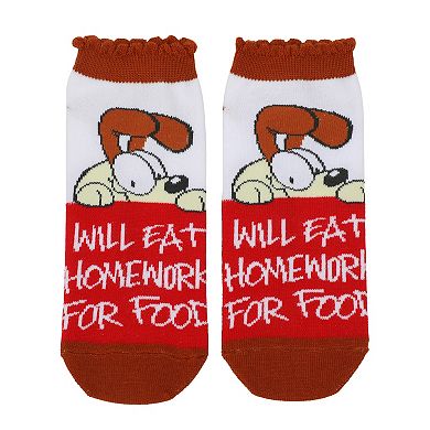 Women's Garfield & Odie Magnetic Hand Crew Socks