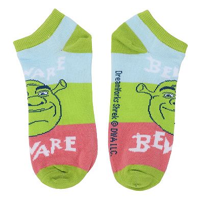 Women's 5-Pack Shrek, Fiona, & Donkey Ankle Socks