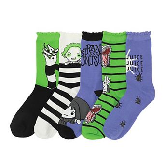 Women's Beetlejuice Chibi Crew Socks 5-Pack