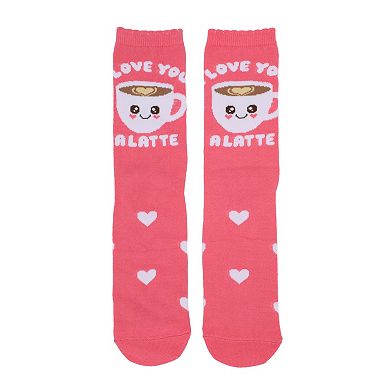 Women's Valentine's Day Crew Socks 2-Pack Novelty Candy Boxed Set