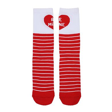 Women's Valentine's Day Crew Socks 2-Pack Novelty Candy Boxed Set