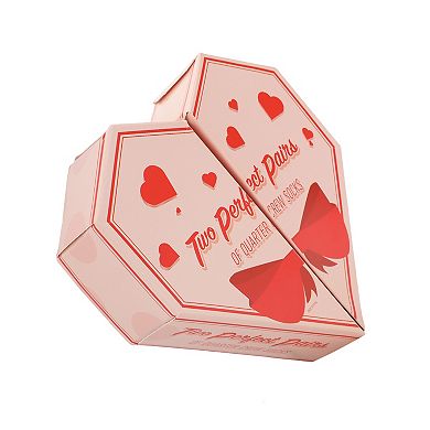 Women's Valentine's Day Crew Socks 2-Pack Novelty Candy Boxed Set