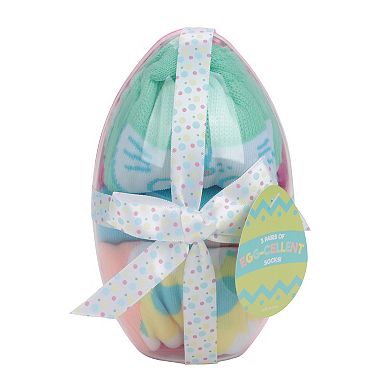 Women's Easter Delight Crew Socks 3-Pack Novelty Egg Boxed Set