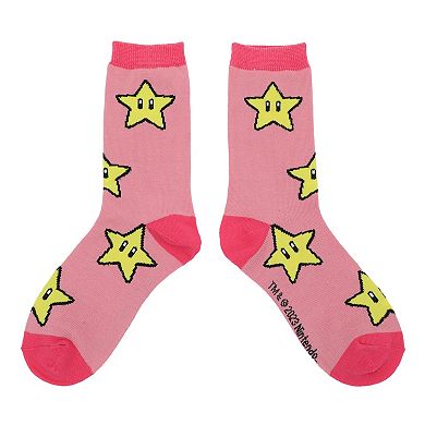 Women's Super Mario Crew Socks 5-Pack