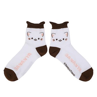 Women's Bananya Quarter Crew Socks 3-Pack