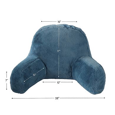 Greendale Home Fashions Faux Fur Bed Rest Pillow