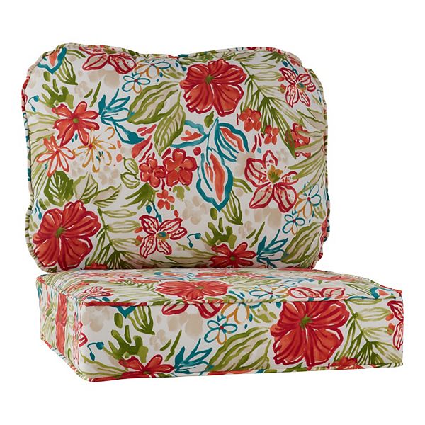 Greendale Home Fashions 2-Piece Deep Seat Cushion Set - Breeze Floral (DP ST CUSH)