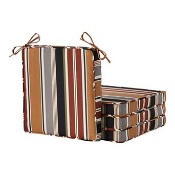 Greendale Home Fashions 4 pc Outdoor Square Chair Pad Set