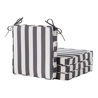 Greendale Home Fashions 4 pc Outdoor Square Chair Pad Set