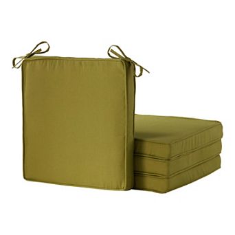 Greendale Home Fashions 4 pc Outdoor Square Chair Pad Set