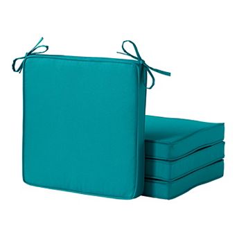Greendale Home Fashions 4 pc Outdoor Square Chair Pad Set