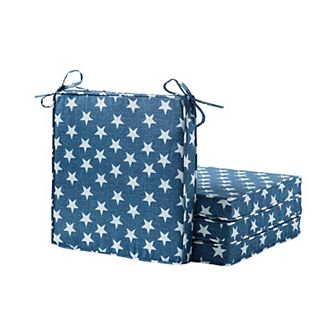 Greendale Home Fashions 4 pc Outdoor Square Chair Pad Set