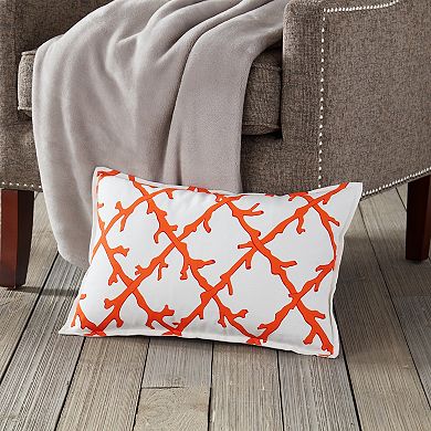Greendale Home Fashions Lattice Rectangle Throw Pillow