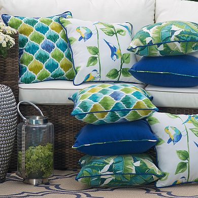 Greendale Home Fashions 2-Piece Square Outdoor Throw Pillow Set