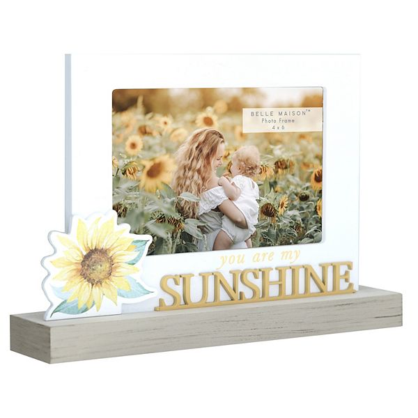 Belle Maison 6" x 4" Sunshine Table Frame - White