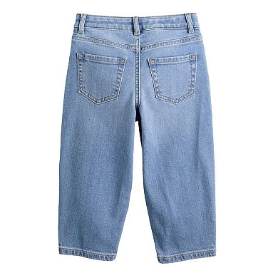 Girls 4-12 Jumping Beans® High Rise Barrel Jeans