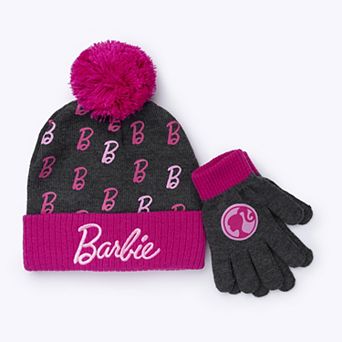 Girls Mattel Barbie® 2 pc Hat & Gloves Set