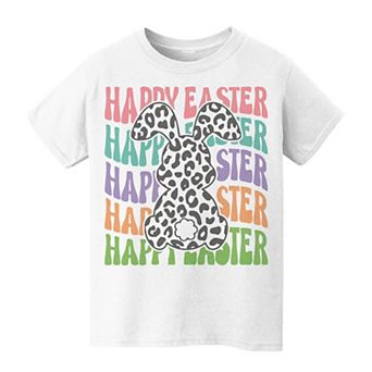 Boys 8-20 COLAB89 Happy Easter Pattern Easter Graphic Tee