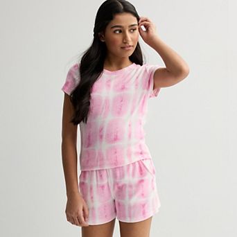 Girls 7-16 Limited Too 2 pc Hacci Tee & Shorts Set