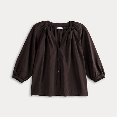 Women's Sonoma Goods For Life® Button Up Peasant Top