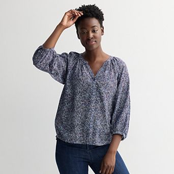 Women's Sonoma Goods For Life® Button Up Peasant Top