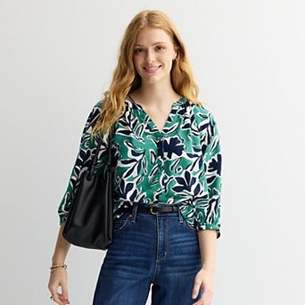 Women's Sonoma Goods For Life® Button Up Peasant Top