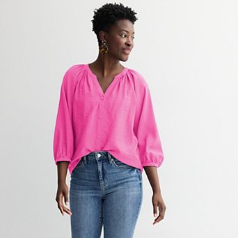 Women's Sonoma Goods For Life® Button Up Peasant Top