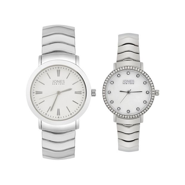 Jones New York Stainless Steel His & Hers Watch Set s-l400.jpg main image 3