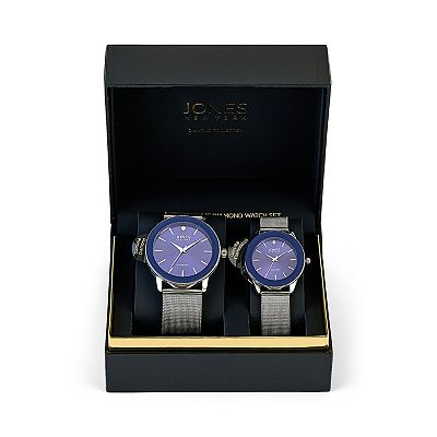 NWT IOB Jones New York His and Her Watch Set Jones New York Signature Womens Pink / Gold Watch & Bracelet  main image 2